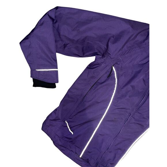 ASICS Women's Lightweight Jacket Medium Purple Full Zip Pockets Windbreaker EUC - Picture 4 of 10